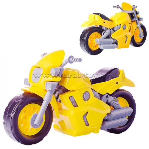 Мотоцикл Спорт Желтый