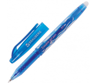 Ручка стираемая гелевая BRAUBERG, СИНЯЯ, узел 0,5 мм, линия письма 0,35 мм, GP135 142823