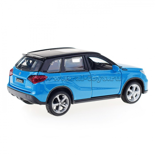Машина металл Suzuki Vitara S 2015 12 см,(откр. двери, багаж, синий) инерц, в коробке