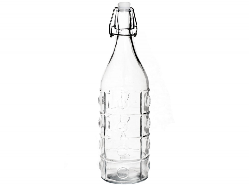 Бутылка 1л стеклянная с бугельной пробкой (84881) арт.84881