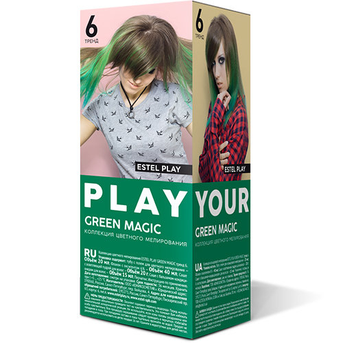 KЭстель PLAY цв.мелир.6GM зеленый