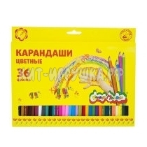 Карандаши цветные мягкие 36 цв. Каляка-Маляка ККМ36, ККМ36