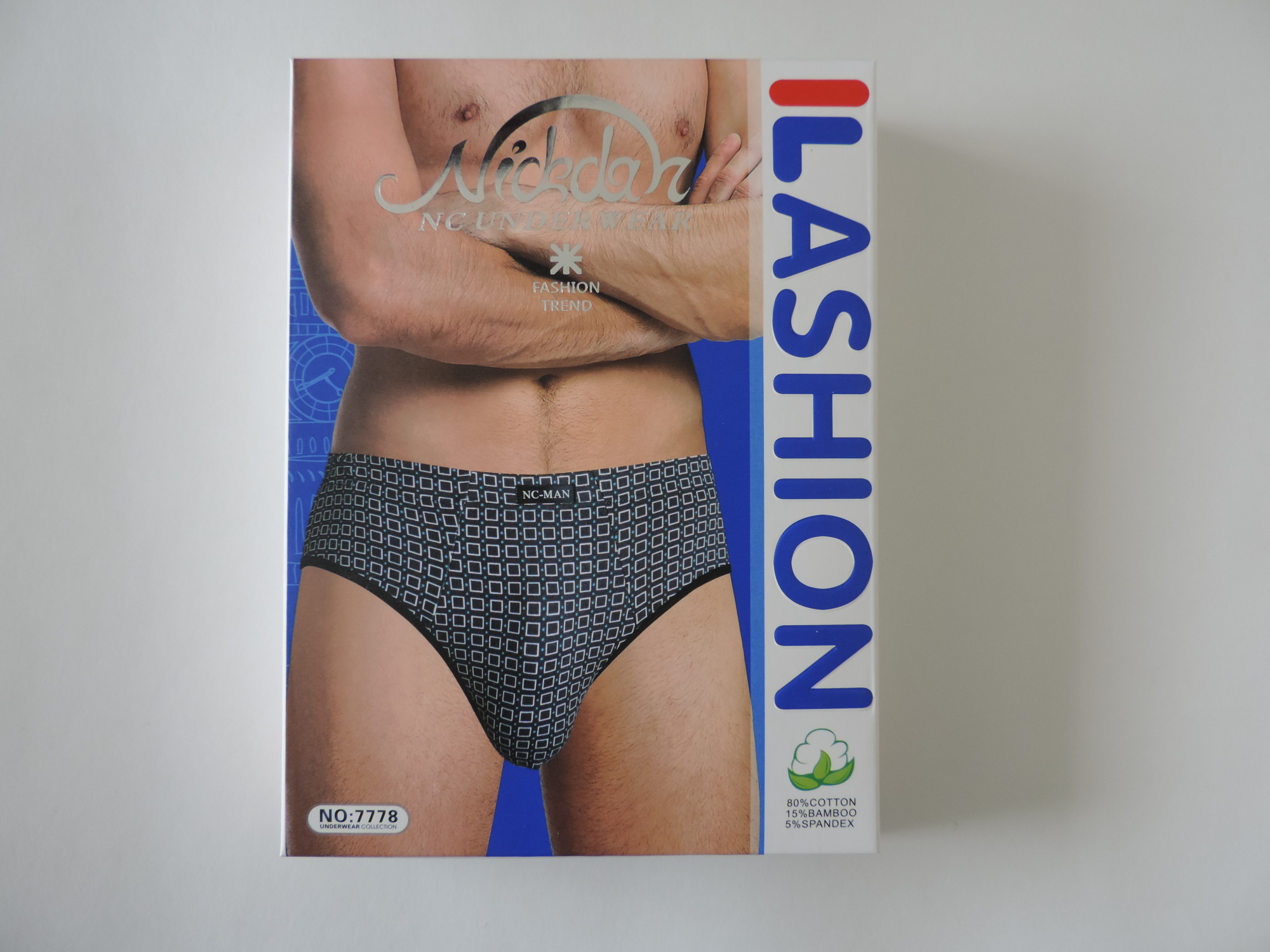 Трусы мужские Nickdar арт. 7778 (плавки), (р.XL-7XL), цв. в ассортименте