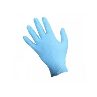 Перчатки нитриловые Sensitive без талька, голубые S 50 пар/уп