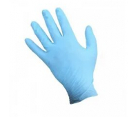Перчатки нитриловые Sensitive без талька, голубые S 50 пар/уп