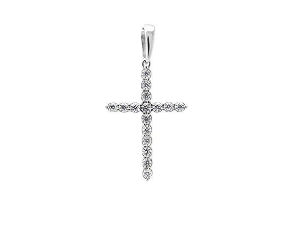 Подвеска из серебра куб.циркон., В10-0033
