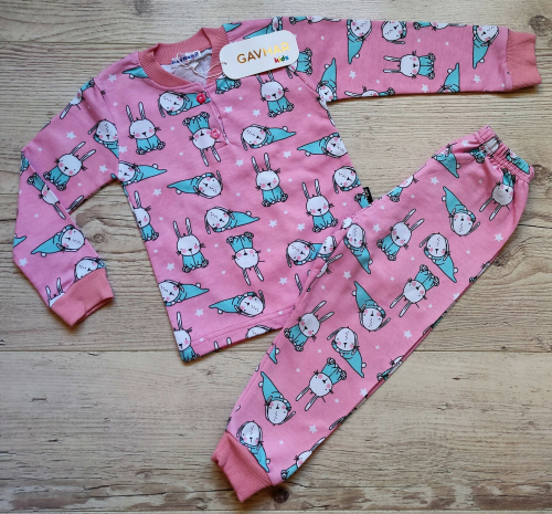Пижама для девочки (кофта+брюки) УЗБЕКИСТАН (2-3-4-5-6-7-8-9)