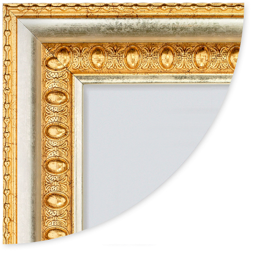 Рамка для сертификата Метрика 21x30 (A4) Charlotta пластик золото, с пластиком