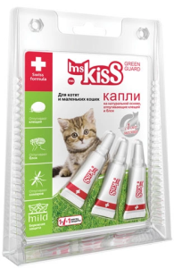 Ms.Kiss Капли для ухода за шерстью животных и отпугивания насекомых для котят и маленьких кошек