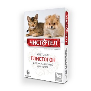 Чистотел Глистогон таблетки от глистов для кошек и собак, 1 упаковка 6 таб.