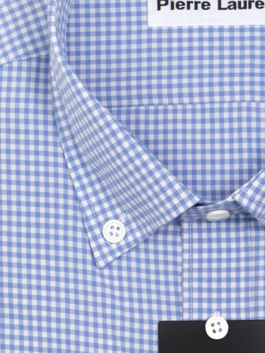 1640TSF Приталенная мужская рубашка с длинным рукавом Slim Fit и воротником Button-Down