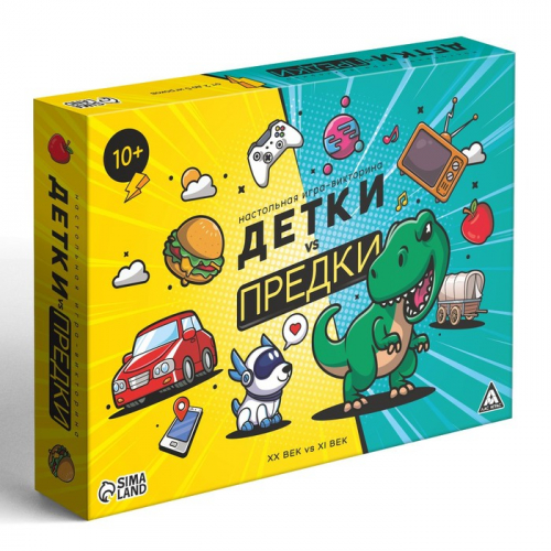 Настольная игра-викторина «Детки vs предки», 10+