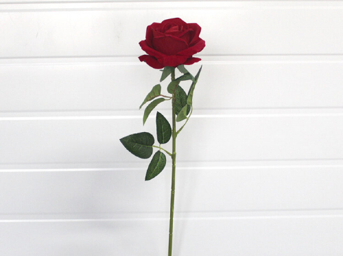 Роза одиночная баратная 50см (10шт красная)