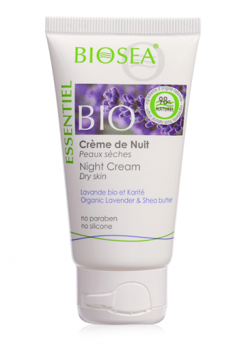 Крем ночной восстанавливающий для сухой кожи лица BIOSEA Essentiel
