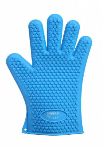  370 р.   1000 p. Силиконовая перчатка для горячего Biosea Maison, синяя