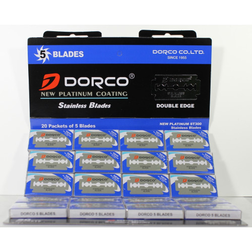 Dorco ST-300 DP Platinum (двухсторонние лезвия) (1лист- 20 пачек/5 лезвий