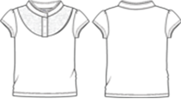 608 р.  935 р.  Фуфайка трикотажная для девочек (футболка)