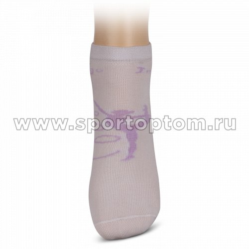 Носки для художественной гимнастики с рисунком INDIGO А14-01 Белый
