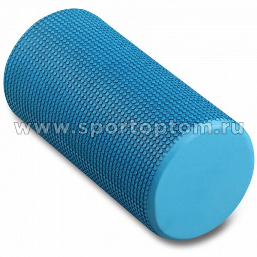 Ролик массажный для йоги INDIGO Foam roll (Валик для спины) IN045 30*15 см Голубой