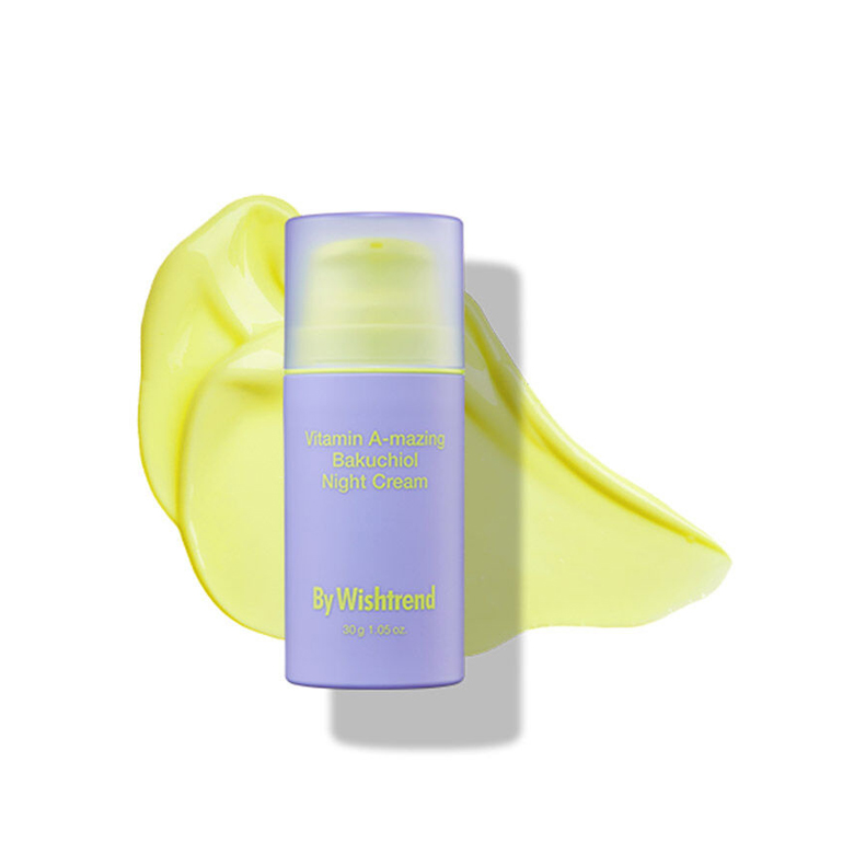 Ночной крем с бакучилом и ретиналем BY WISHTREND Vitamin A-mazing Bakuchiol Night Cream 30ml