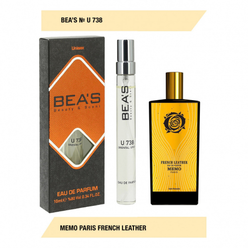 Компактный парфюм  Beas Memo Paris French Leather unisex 10 ml арт. U 738