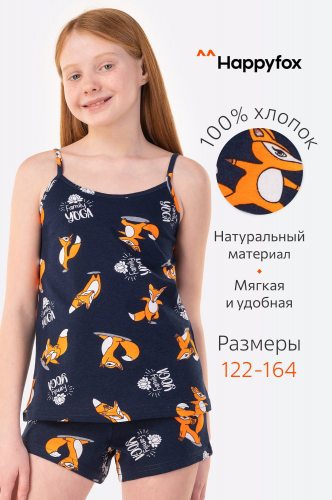 Пижама для девочки Happy Fox