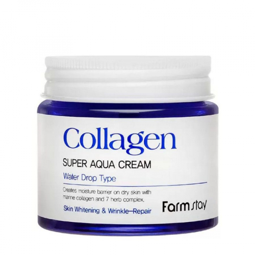 Farm Stay Крем для лица увлажняющий с коллагеном / Collagen Super Aqua Cream, 80 мл