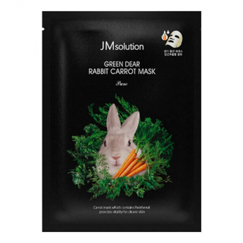 JMsolution Успокаивающая тканевая маска с экстрактом моркови / Green Dear Rabbit Carrot Mask, 30 мл