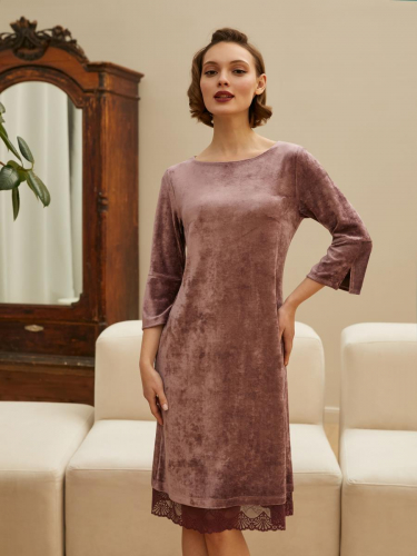 Платье жен Mia Cara AW21WV388A Burgundy Forest пепельно-розовый