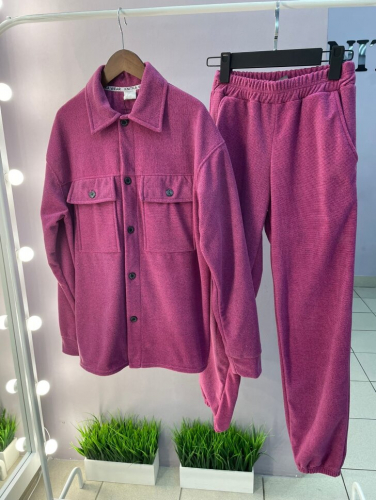 510 Костюм с рубашкой, розовый