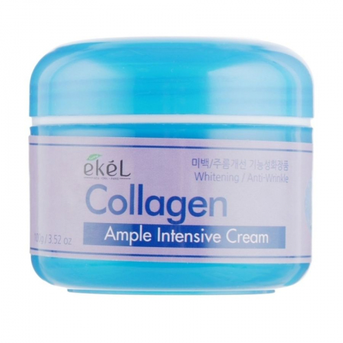 Ekel Крем для лица ампульный омолаживающий с коллагеном / Ample Intensive Cream Collagen, 100 г