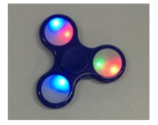 SU 0070 - Спиннер-антистресс с LED подсветкой, синий