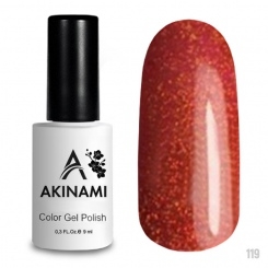 AСG119	Akinami Color Gel Polish Orange Sparks