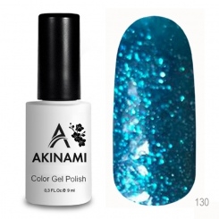 AСG130	Akinami Color Gel Polish Blue Sparks