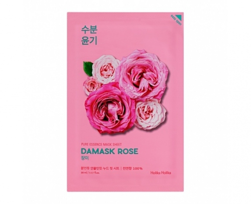 Увлажняющая тканевая маска роза Pure Essence Mask Sheet Damask Rose 1шт