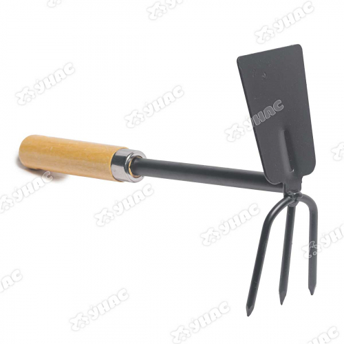 Мотыжка-рыхлитель (JD6017 E) комбин-лопатка деревянная ручка САДОВИТА (120)