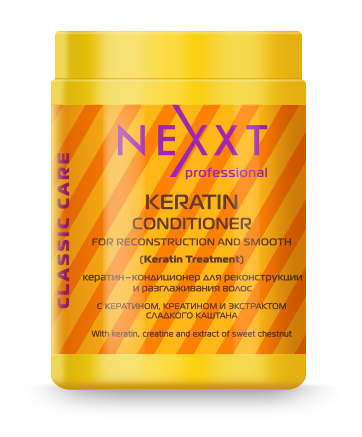 KERATIN-CONDITIONER for RECONSTRUCTION and STRAIGHT 1л.