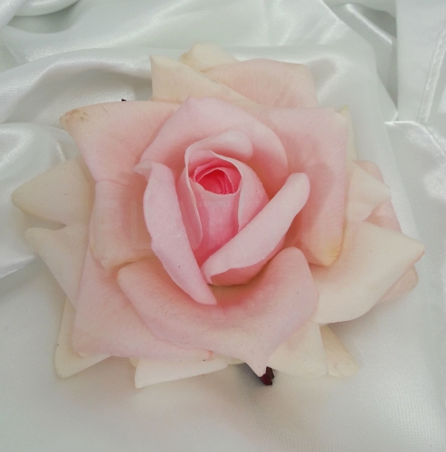 ц5 Роза искусственная 12см-блед.роз