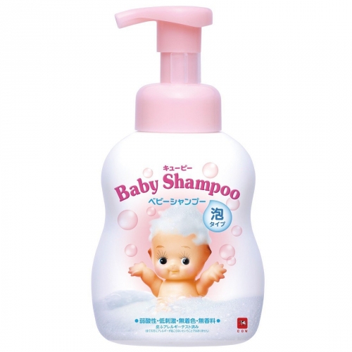 COW Kewpie Детский шампунь-пенка для волос с первых дней жизни с ароматом детского мыла (