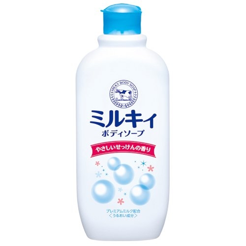COW Молочное увлажняющее жидкое мыло для тела с ароматом цветочного мыла «Milky Body Soap» (флакон с крышкой) 300 мл/24