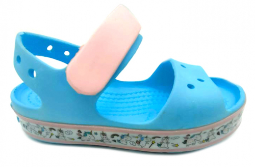 Пляжная обувь синий/розовый