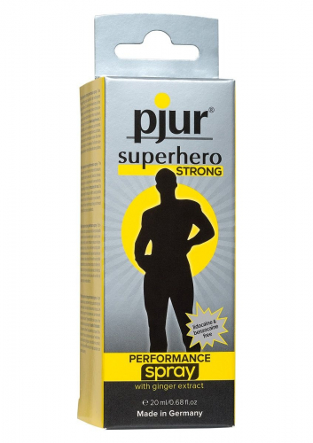 Пролонгирующий мужской спрей с экстрактом имбиря Pjur Superhero Performance Spray Strong (20 мл)