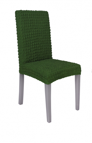 Чехол Модерн на стул без оборки со спинкой, цвет Зеленый
