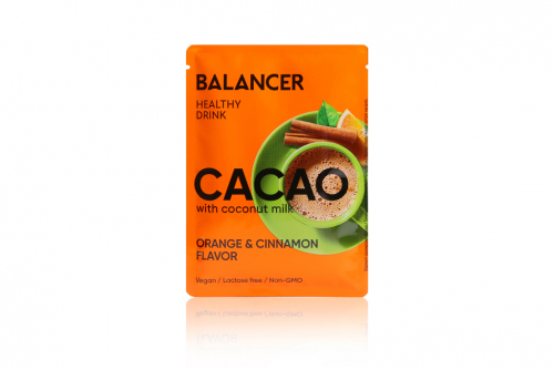 Какао Balancer на кокосовом молоке с апельсином и корицей, 5 саше