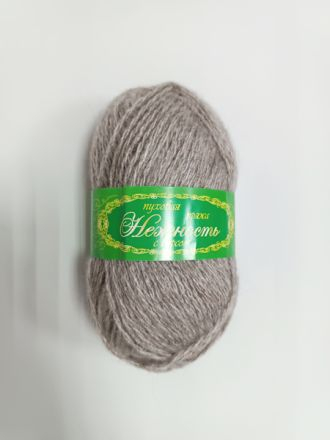  Пряжа Нежность (от 30% козьего пуха) 100 г. 230 м. Гранит
