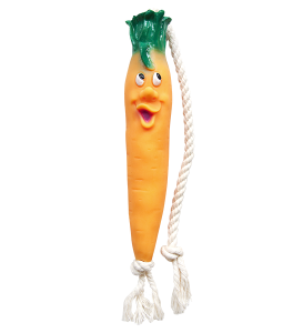 Зооник Игрушка для собак, Морковь на веревке, 21 см