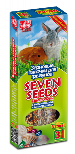 Seven Seeds Палочки для грызунов, с витаминами и минералами 3 шт