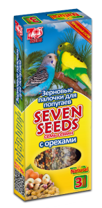 Seven Seeds Палочки для попугаев, с орехами 3 шт