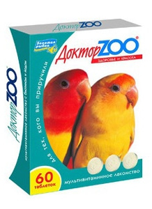 Доктор ZOO Витамины для птиц, 60 таблеток
