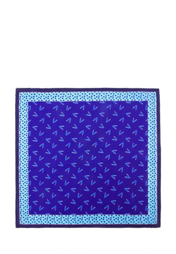 Карманный платок GREG Hanky-poly 33х33-синий 710.6.06
